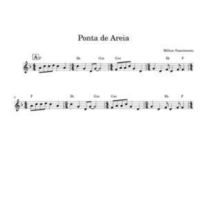 Ponta de Areia - Milton Nascimento ( Lead Sheet PDF )