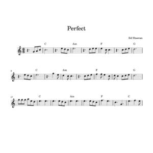 Perfect - Ed Sheeran ( Lead Sheet PDF )