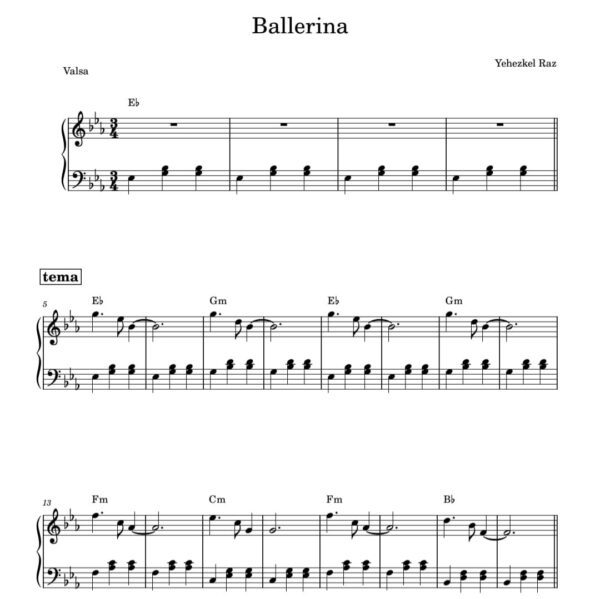 Ballerina - Piano PDF